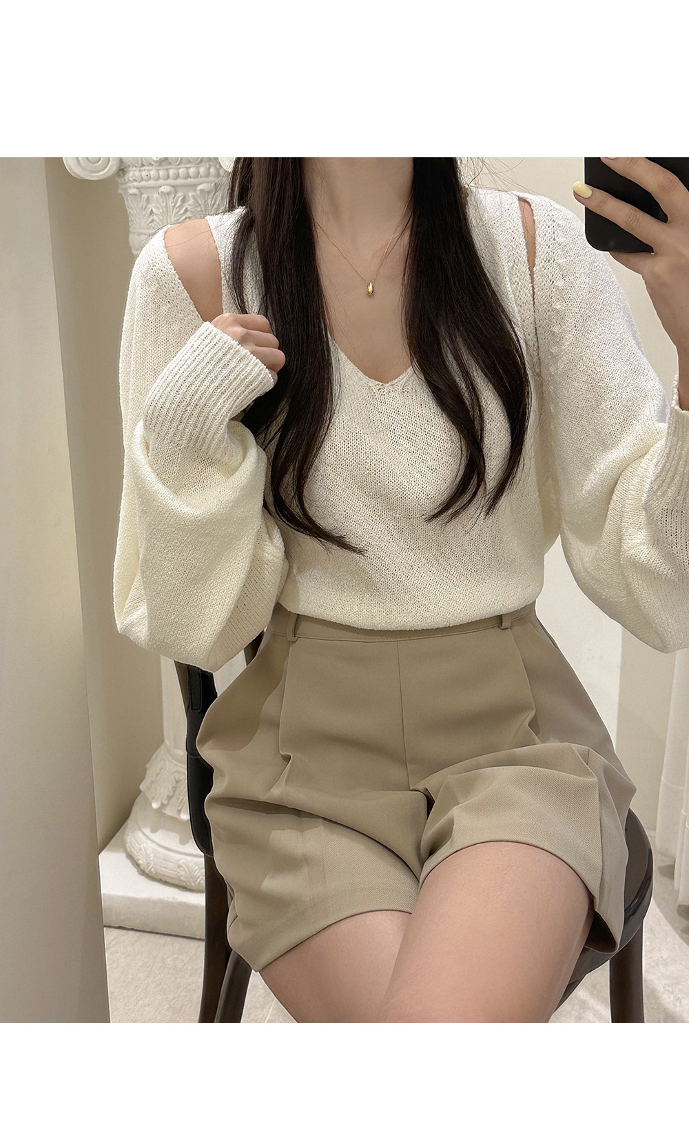 하인 핀턱 치마바지 (*3COLOR) 상세 이미지 21